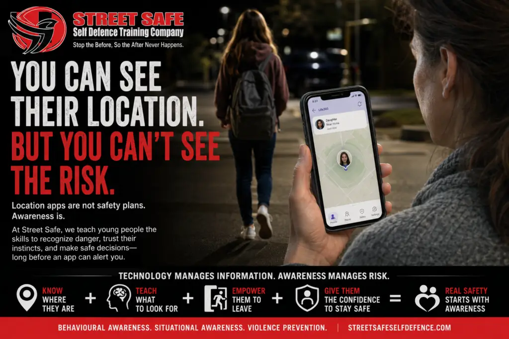 Child location sharing safety and situational awareness