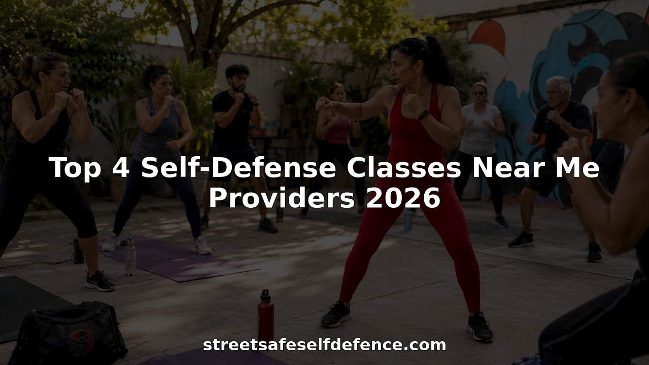 Diverse group practicing self-defense moves in gym