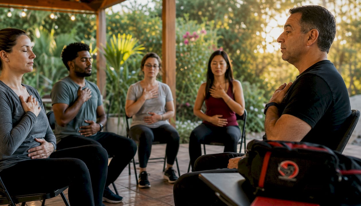 Instructor leading trauma trigger recognition