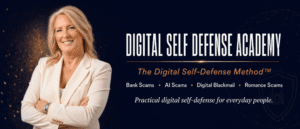 Rob Andress reviewing the Digital Self-Defense Academy and discussing behaviour-based digital fraud awareness and online safety.