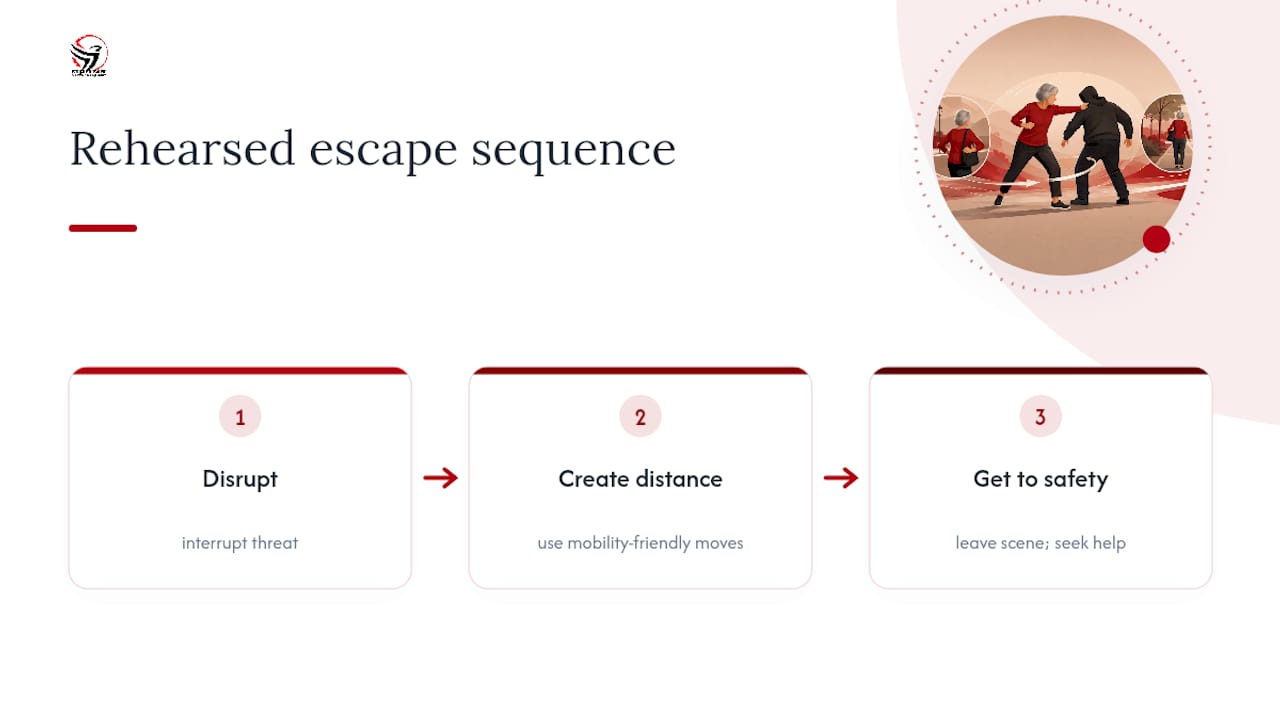 What does Street Safe Self Defence offer seniors specifically? — overview diagram