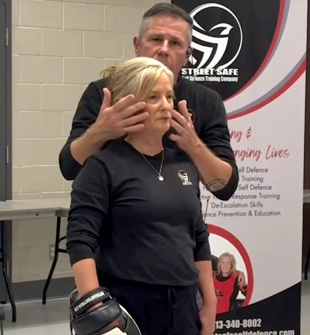 Rob and Beth completing a REALTOR Safety Session in London